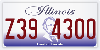 IL license plate Z394300