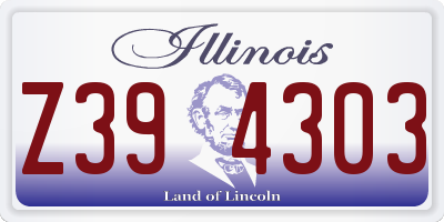 IL license plate Z394303