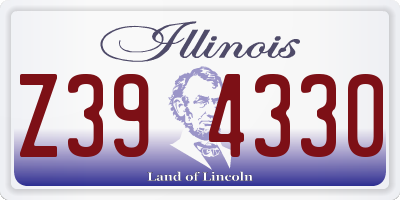 IL license plate Z394330