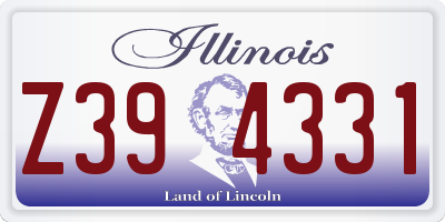 IL license plate Z394331