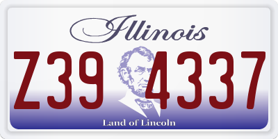IL license plate Z394337