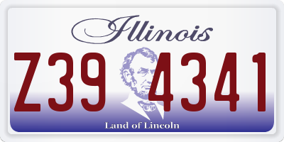 IL license plate Z394341