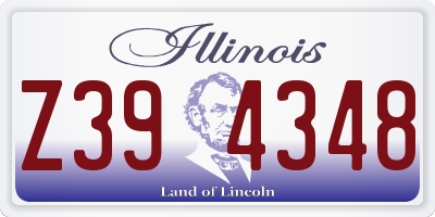 IL license plate Z394348