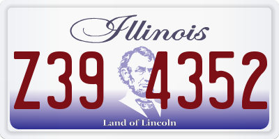 IL license plate Z394352
