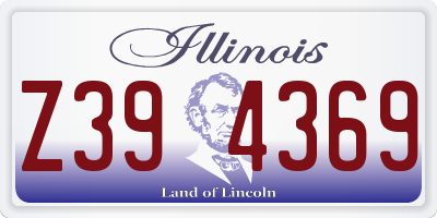 IL license plate Z394369