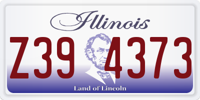 IL license plate Z394373