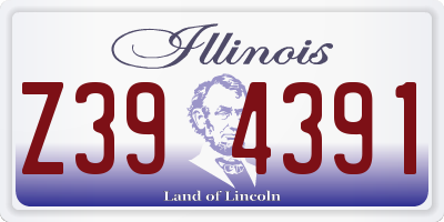 IL license plate Z394391