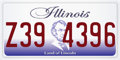IL license plate Z394396