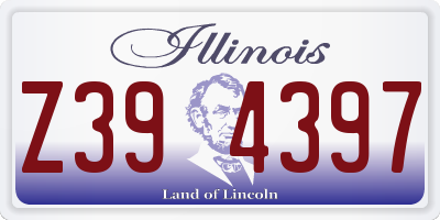 IL license plate Z394397