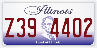 IL license plate Z394402