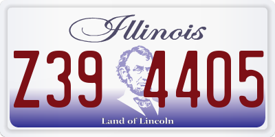 IL license plate Z394405