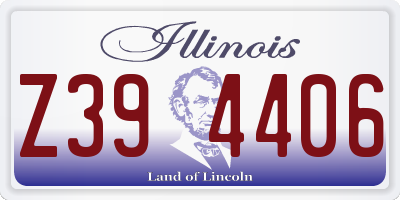 IL license plate Z394406