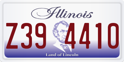 IL license plate Z394410