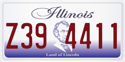 IL license plate Z394411