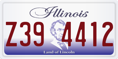 IL license plate Z394412