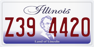 IL license plate Z394420