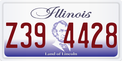 IL license plate Z394428