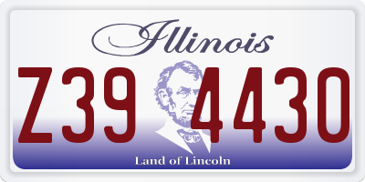 IL license plate Z394430