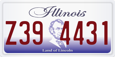 IL license plate Z394431