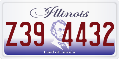 IL license plate Z394432