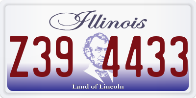 IL license plate Z394433