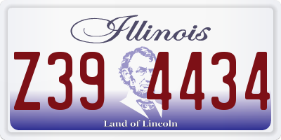 IL license plate Z394434