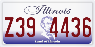 IL license plate Z394436