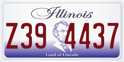 IL license plate Z394437
