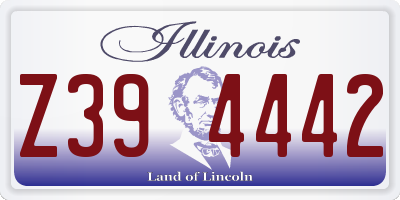 IL license plate Z394442