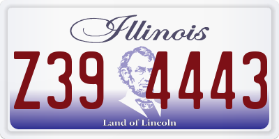 IL license plate Z394443