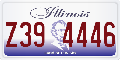 IL license plate Z394446