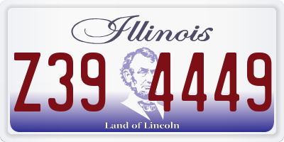 IL license plate Z394449