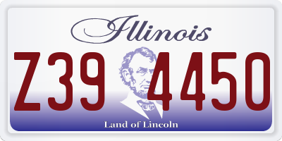 IL license plate Z394450