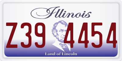 IL license plate Z394454