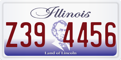 IL license plate Z394456