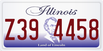 IL license plate Z394458