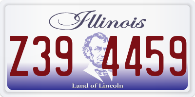 IL license plate Z394459