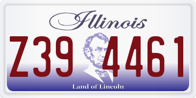 IL license plate Z394461