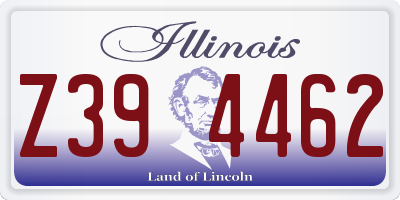 IL license plate Z394462