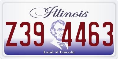 IL license plate Z394463