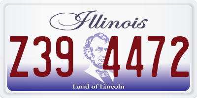 IL license plate Z394472