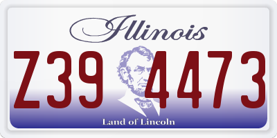 IL license plate Z394473