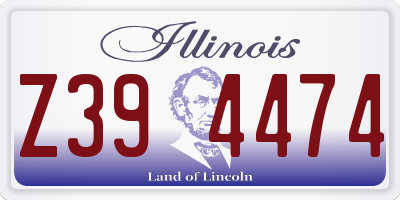 IL license plate Z394474