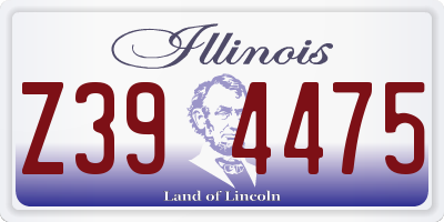 IL license plate Z394475