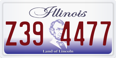 IL license plate Z394477