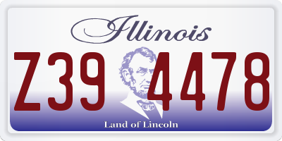 IL license plate Z394478
