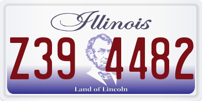 IL license plate Z394482