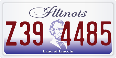 IL license plate Z394485