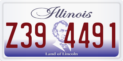 IL license plate Z394491