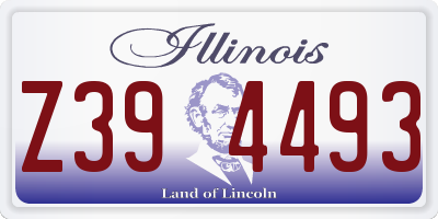 IL license plate Z394493